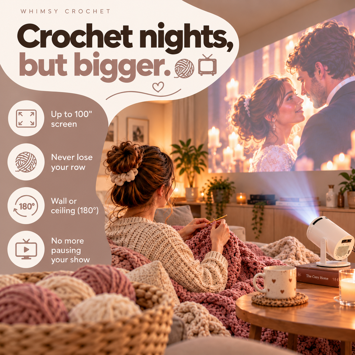 Big-Screen Crochet Projector