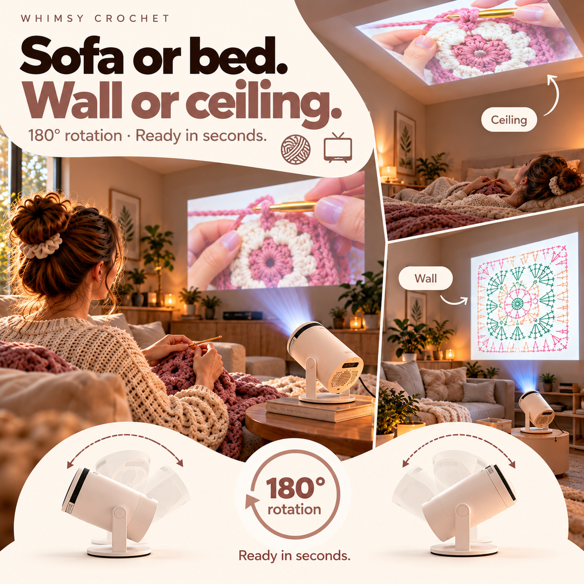 Big-Screen Crochet Projector