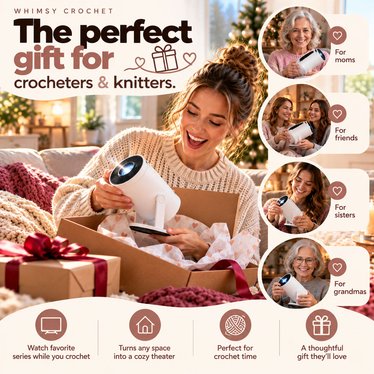 Big-Screen Crochet Projector