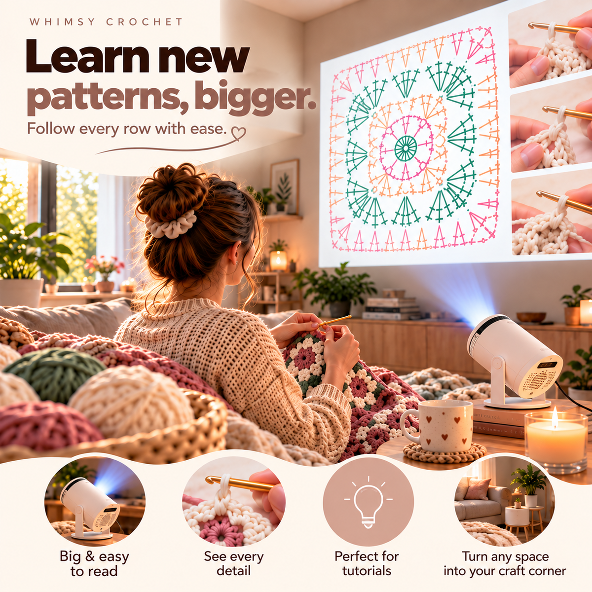 Big-Screen Crochet Projector